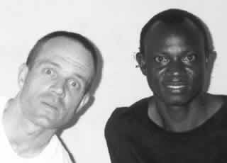 Peter Yeomans (US) and George Walumoli (Uganda), AVP Rwanda facilitator.