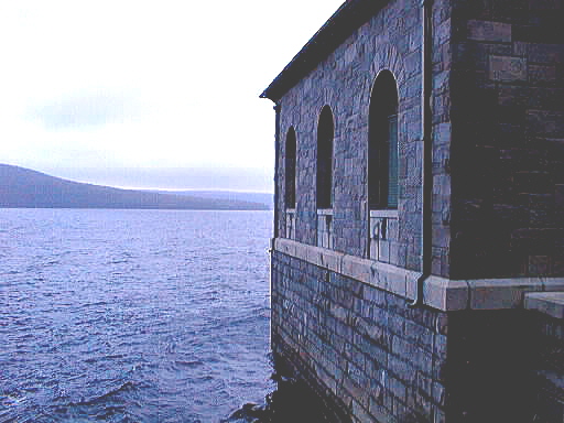 Water station at Quabbin Reservoir, Massachusetts.  Photo by
Skip Schiel