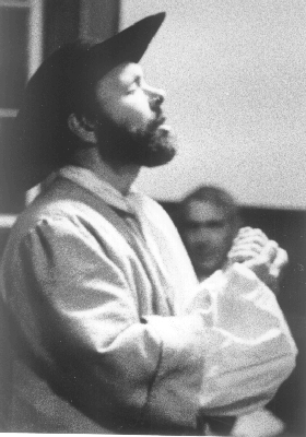William Meade
(David Wilder) addresses the jury.  Photo by John Hester, Hunterdon County Democrat
