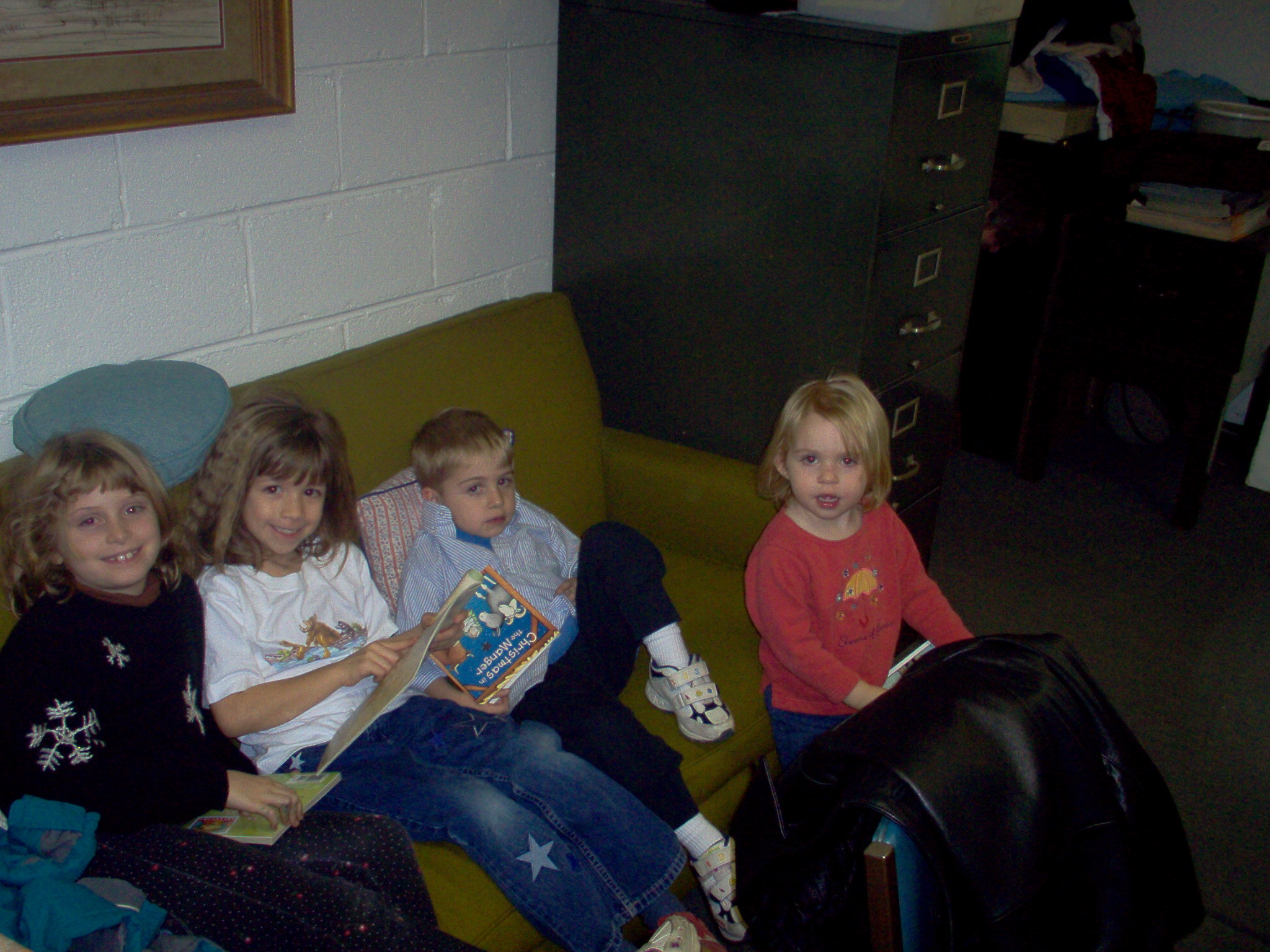 Reading their Christmas Books