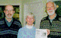 [ photo of Colin Stuart, Carol Dixon and Peter Harkness]